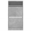 vidaXL Shoe Cabinet Concrete Grey 60x34x116 cm Engineered Wood