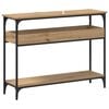 vidaXL Console Table Artisan oak 100 x 29 x 75 cm Engineered wood