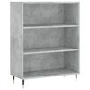 vidaXL Highboard Concrete Grey 69.5x34x180 cm Engineered Wood