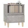 vidaXL Bedside Cabinets 2 pcs Concrete Grey 40x35x50 cm