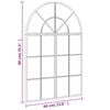 vidaXL Wall Mirror Black 60x90 cm Arch Iron