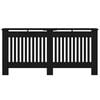 vidaXL Radiator Cover Black Oak 172 x 19 x 81.5 cm Engineered Wood