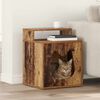 vidaXL Cat House Old Wood 42.5 x 40 x 53.5 cm Engineered Wood