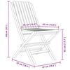 vidaXL Folding Garden Chairs 6 pcs 47x47x89 cm Solid Wood Teak