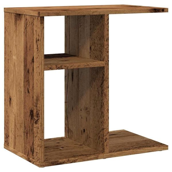 vidaXL Side Table Old Wood 50x30x50 cm Engineered Wood