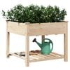 vidaXL Garden Planter Beige 90 x 90 x 76.5 cm Solid Fir Wood