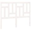 vidaXL Bed Headboard White 145.5x4x100 cm Solid Wood Pine