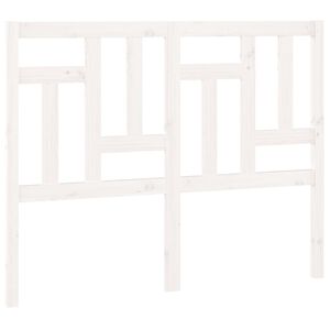 vidaXL Bed Headboard White 145,5x4x100 cm Solid Wood Pine