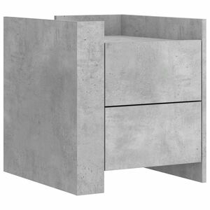 vidaXL Bedside Cabinet Concrete Grey 45x50x50 cm Engineered Wood