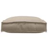 vidaXL Cushion 4 pcs Taupe 40 x 40 x 8 cm Oxford Fabric