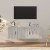 vidaXL 2 Piece TV Cabinet Set Grey Sonoma Engineered Wood