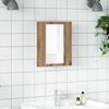 vidaXL LED Bathroom Mirror Cabinet Artisan Oak 40x12x45 cm Engineered Wood