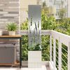 vidaXL Garden Privacy Screen Silver 32 x 150 cm Galvanised steel