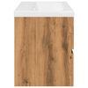 vidaXL Sink Cabinet with Built-in Basin Artisan Oak