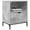 vidaXL Bedside Cabinet Concrete grey 49 x 36 x 61 cm Engineered wood