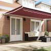 vidaXL Automatic Retractable Awning Burgundy 500x300 cm