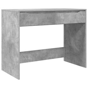 vidaXL Desk with Drawer Concrete Grey 100 x 50 x 78 cm Engineered Wood