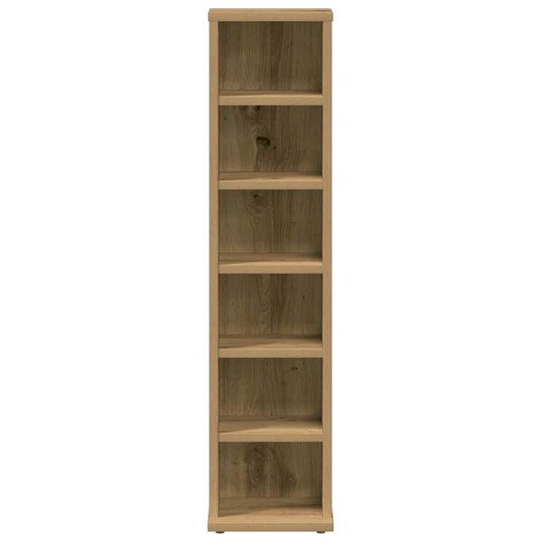 vidaXL CD Cabinet Artisan Oak 21x20x88 cm Engineered Wood