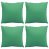 vidaXL Sofa Cushions 4 pcs Green 40x40 cm Fabric