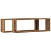 vidaXL Wall Shelves 2 pcs Old Wood 80 x 15 x 26 cm Engineered Wood