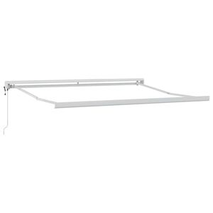 vidaXL Awning White 3 x 2.5 m Metal
