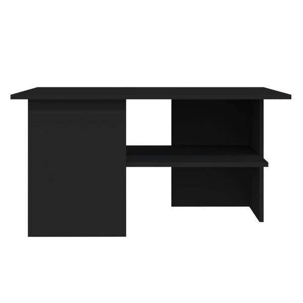 vidaXL Coffee Table Black 90x60x46.5 cm Engineered Wood