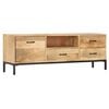 vidaXL TV Cabinet 130x30x45 cm Solid Mango Wood