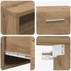 vidaXL TV Cabinet Set with Drawer FLORIN Artisan Oak Engineered Wood