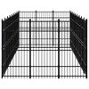 vidaXL Outdoor Dog Kennel Steel 24.88 m&sup2;