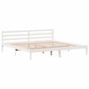vidaXL Bed Frame without Mattress White 180x200 cm Super King Solid Wood Pine