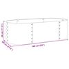 vidaXL Garden Raised Bed 160x80x44 cm Galvanised Steel Grey