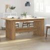 vidaXL Dining Table Artisan Oak 180x90x76 cm Engineered Wood