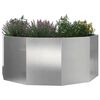 vidaXL Planter Silver 120 x 120 x 50 cm Stainless Steel