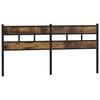 vidaXL Replace Headboard Smoked Oak 200 cm Iron and Engineered Wood