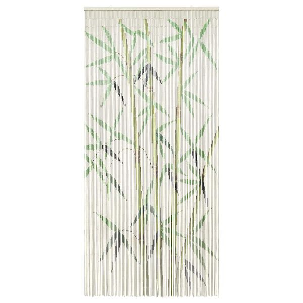 vidaXL Insect Door Curtain Bamboo Print 100x200 cm Bamboo