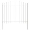 vidaXL Garden Fence 6 pcs White 170 x 190 cm Powder-Coated Steel