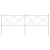 vidaXL Metal Headboard White 193cm