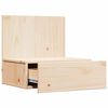 vidaXL Bedside Table Brown 42 x 32.5 x 40 cm Solid pine wood