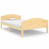 vidaXL Bed Frame without Mattress Solid Pine Wood 120x200cm