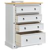 vidaXL Storage Chests White 92 x 48 x 114 cm Solid Pine Wood