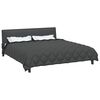 vidaXL Winter Duvet Black and Anthracite 220 x 240 cm Microfiber
