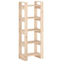 vidaXL Book Cabinet/Room Divider 60x35x160 cm Solid Wood