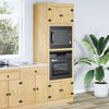 vidaXL Cabinet with Shelf Honey 66 x 58 x 207 cm Solid Pine Wood