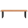 vidaXL Basin Shelf Wall Mounted Steel and Solid Wood Beech