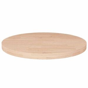 vidaXL Round Table Top &Oslash;40x2.5 cm Untreated Solid Wood Oak