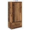 vidaXL Cabinet with Drawer Old Wood 55.5x34x119.5 cm Engineered Wood