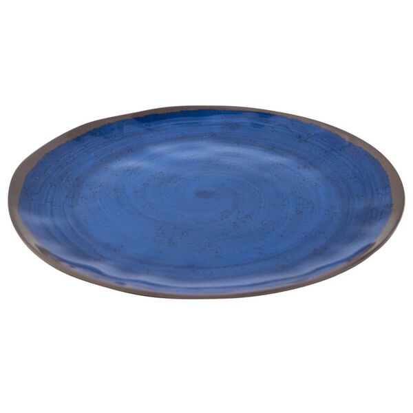 Bo-Camp 12 Piece Tableware Halo Melamine Blue