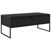 vidaXL Coffee Table Black Oak 100 x 46 x 40 cm Engineered Wood