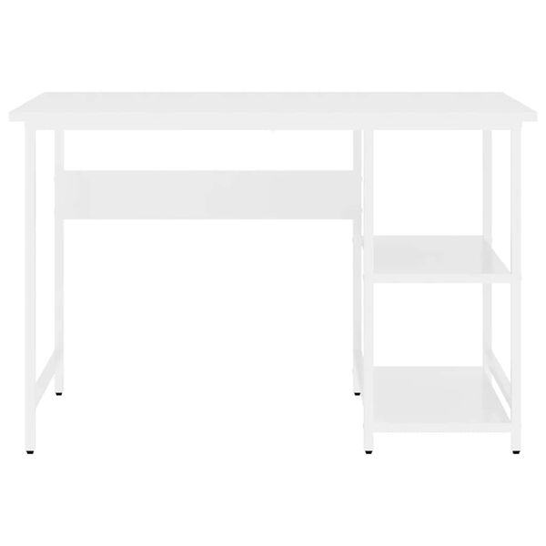 vidaXL Computer Desk White 105x50x72 cm MDF and Metal
