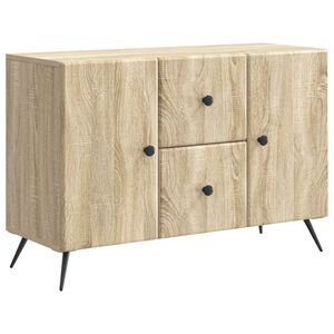 vidaXL Sideboard Sonoma Oak 89 x 34.5 x 60 cm Engineered Wood